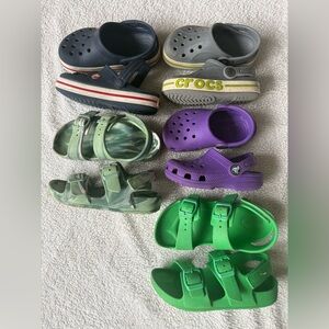 Kids sandal and Croc lot